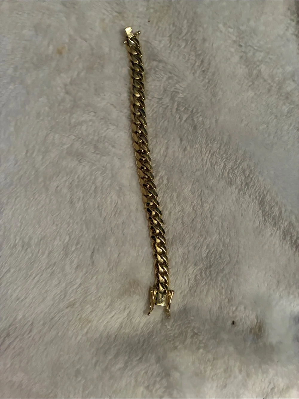 Gold Men's Curb Chain Bracelet - Classic Style